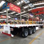 Fuwa 3 Axles Container Transporting 40 Feet Flatbed Semi-Trailer 13000X2480X1500