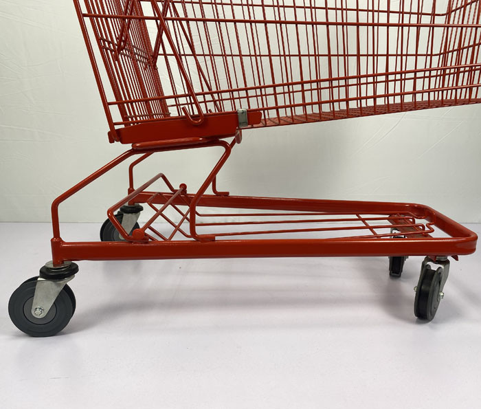 240L Supermarket Grocery Shopping Trolley Zinc Plated Steel Shopping Cart