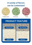 100% Natural Bentonite Tofu Cat Litter Flushable Activated Carbon Cat Litter