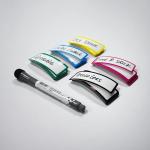 PET Film Reusable Dry Erase Adhesive Labels Waterproof SGS
