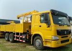 High Performance Telescoping Boom Truck Mounted Crane 6X4 290HP 14.5m Lifting