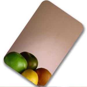 Wholesale Aisi Stainless Steel Sheet Decorative 202 304 430 4X8 Mirror Rose Gold Color from china suppliers