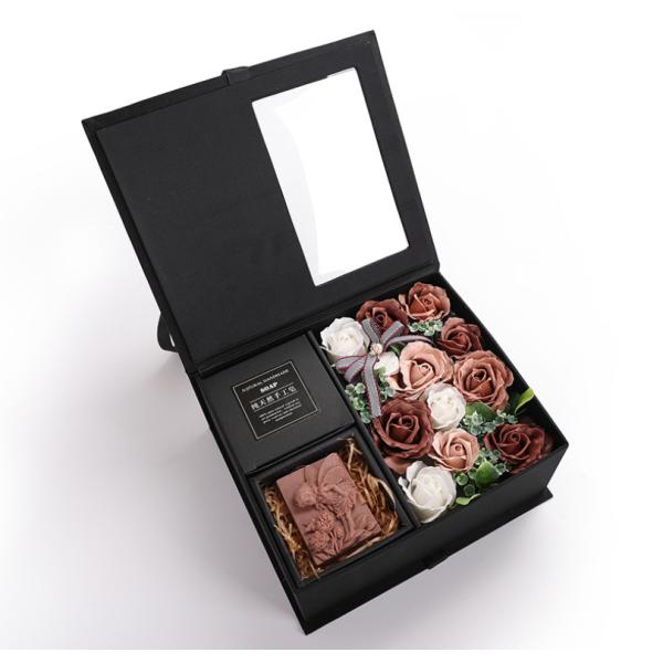 Paperboard Flower Boxes Customized Square Gift Box for Personalized Flower Arrangements