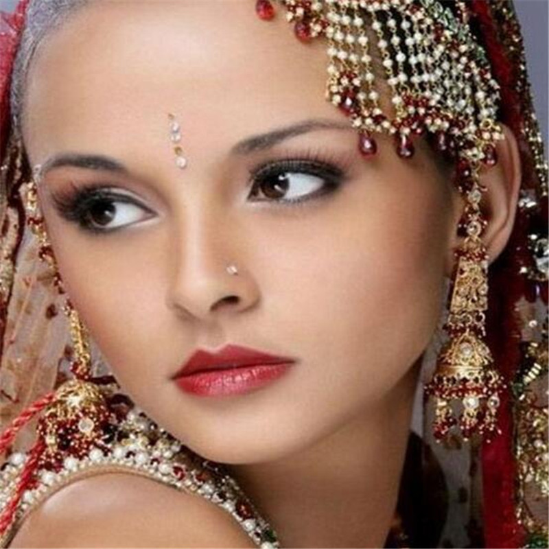 Stainless Steel Crystal Rhinestone Nose Rings Nose Studs Hooks Body Piercing Faux Nariz Percing Nez