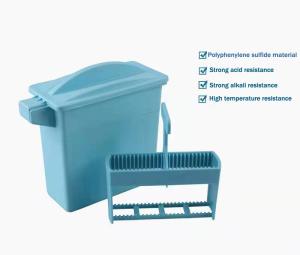 Wholesale Pathological Analysis Equipments Glass Slide Staining Rack Histology tissue Plastic Staining Jar And Rack from china suppliers