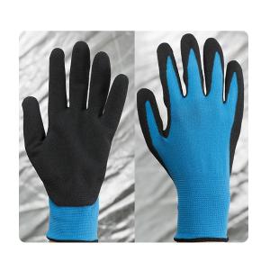 Wholesale Grease Resistant Wood Working Thin Breathable Hand Safety Black Nitrile Gloves from china suppliers