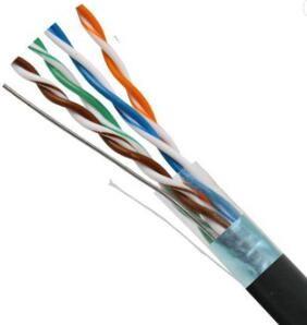 China 24AWG Bare Copper Network Cable , Utp Cat6 Outdoor Network Cable Grey / Blue on sale