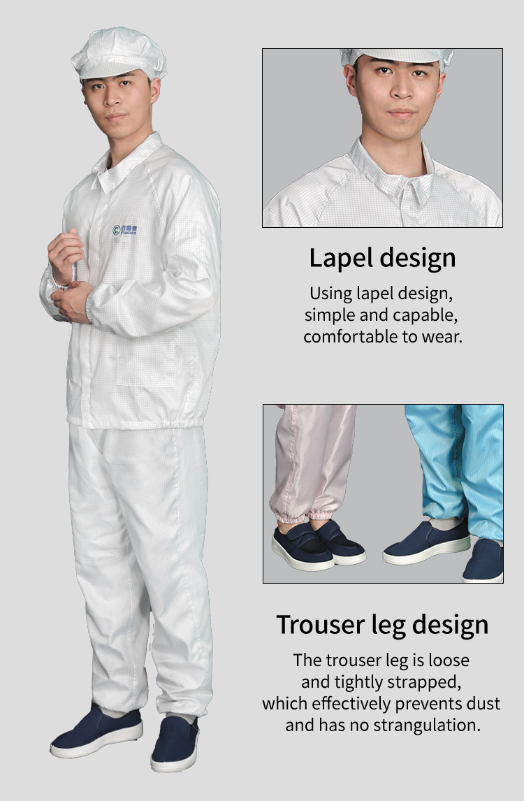 esd Garment Wholesale Anti Static ESD Clothes Safety Clothing Cleanroom Jacket clean room coveralls
