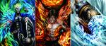 30x40cm 3D Lenticular Poster Action Anime Home Decoration
