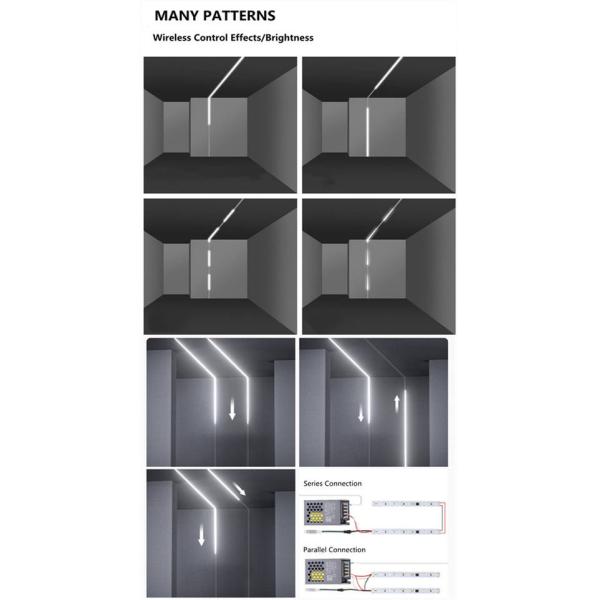 Running Water Flowing COB LED Strip IP20 360leds 24V Programmable Ws2811 Single Color For Indoor Lighting