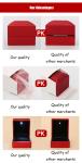 Spray Paint Plastic Engagement Ring Gift Box Built In LED Light