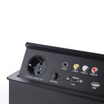 Media Connector Tabletop Flip Up Outlet Furniture Power Data Socket Aluminum
