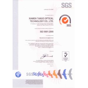 Kingho Glasses Co.,Ltd. Certifications