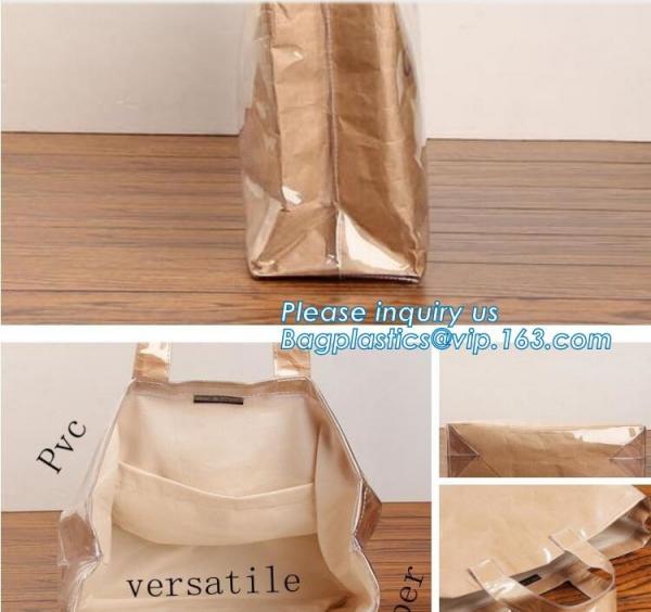 Waterproof reusable brown paper collapsible shopping bags custom logo printed Tyvek bags,Eco friendly waterproof tyvek p