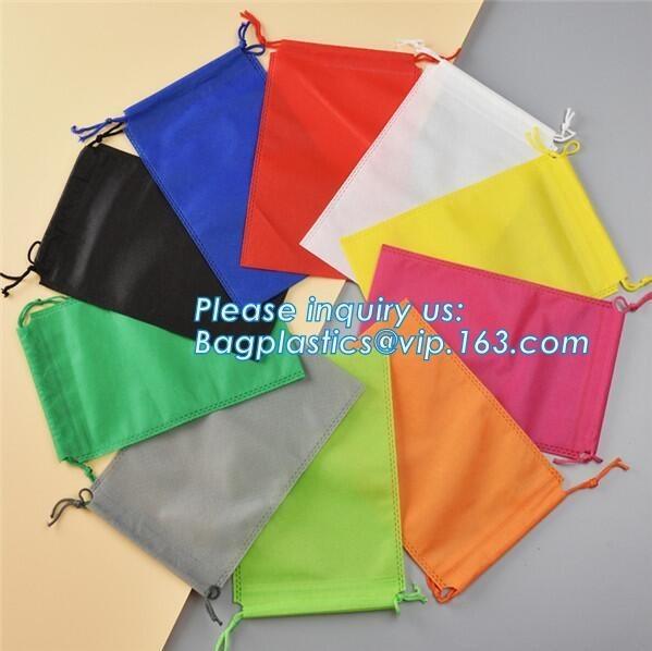 Wholesale Promotion Portable Gift Small Non Woven Drawstring Bag， Non woven