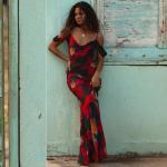 Sling High Waist Women's Beachwear Dresses