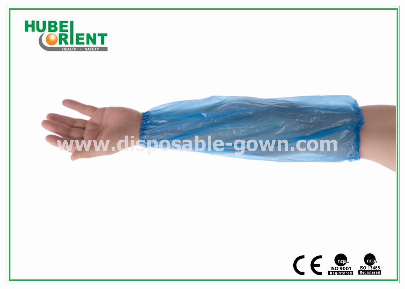Waterproof Polyethylene Plastic Disposable Oversleeves/Free Size Colorful PE Arm Sleeves