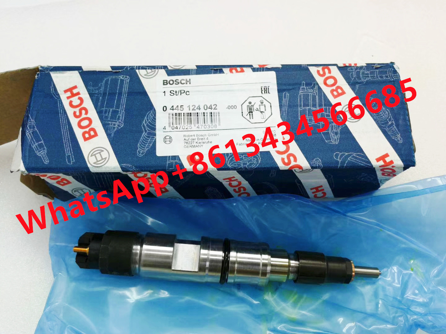 Diesel Fuel Injector Common Rail Injector Assembly 0445124042 04915316 for Volvo 350 D8K Engine
