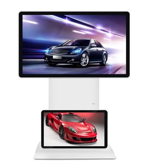 Samsung LCD Panel Rotatable Touch Screen Kiosk Free Standing With Plug And Play Function