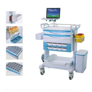 Wholesale Luxury Patient Resuscitation Crash Cart Hydraulic Wheels Manual Trolley from china suppliers