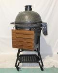Black 54.6cm 21.5 Inch Ceramic Charcoal BBQ Cast Iron Grate