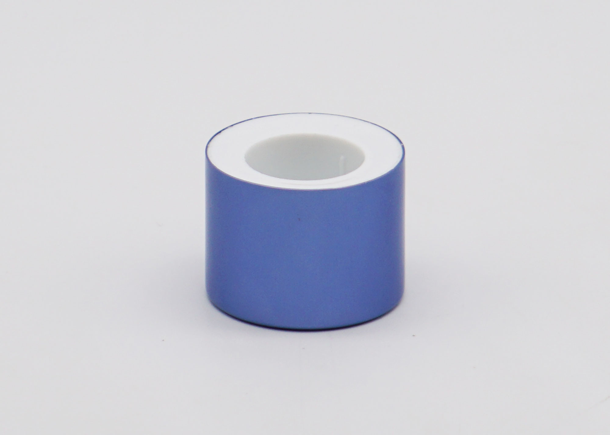 28mm Empty Bottle Violet Color Aluminum Plastic Screw Push Pull Cap Closure