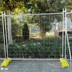 Hot Dipped Galvanized American Temp Construction Fence 7 Ft Height