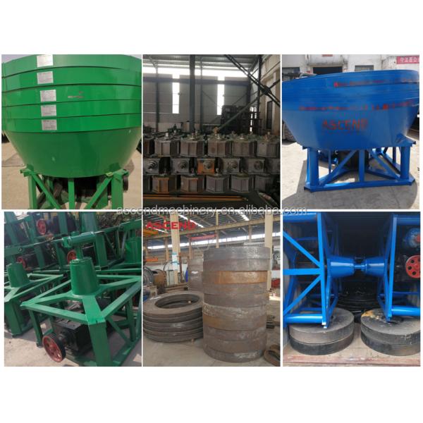 gold grinding milling machine wet pan mill output size 80 100 150 meshes