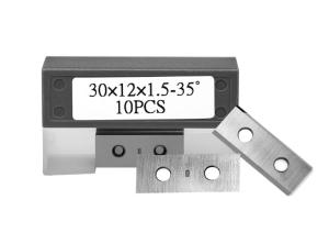 Wholesale 30×12×1.5mm-35°For Woodworking Spiral / Helical Planer Cutter Head Or Lathe Turning 10pcs from china suppliers