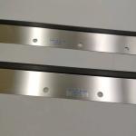 Rubber Washup Blade Silver Color 11 Holes Roland 1100x65x0.5mm Heidelberg Press