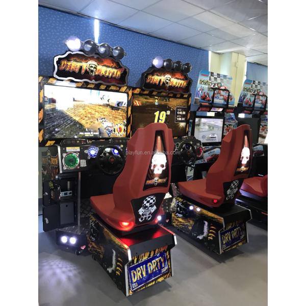 PlayFun Coin Operated Twin Simulator Seat Video Driving Drive Fast and Furious Game Room Zone Arcade Racing Car Game Machine