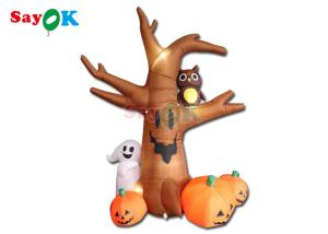 Wholesale 2mH Blow Up Pumpkin For Yard Outdoor Ghosts Tree Halloween Decoration from china suppliers