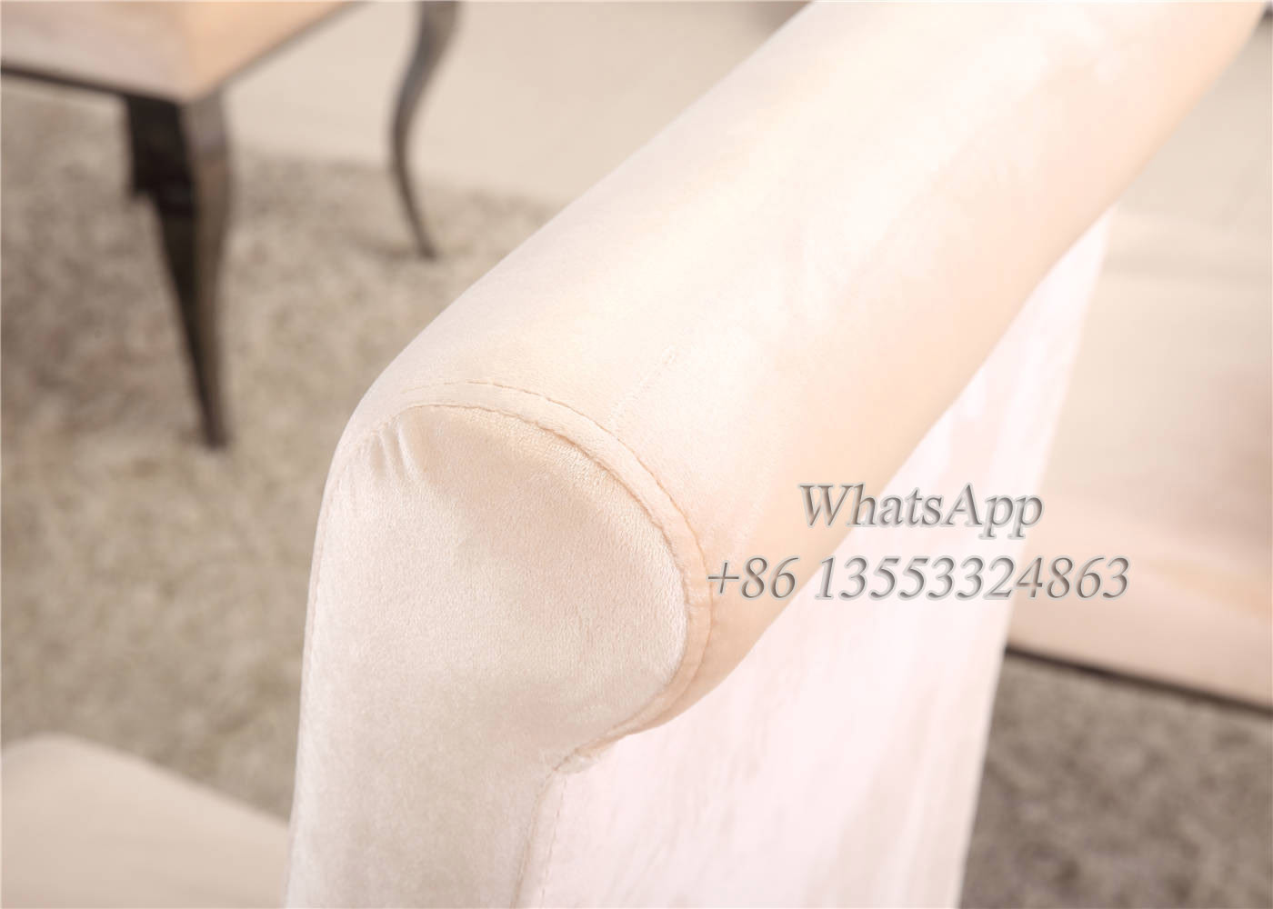 Grey Stainless Steel Dining Chair in Furniture Manufacturer (YS-6)