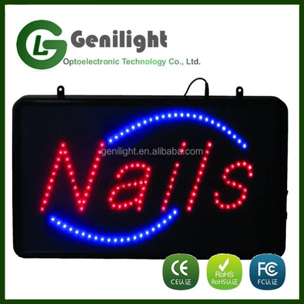 High Brightness Rectangular Shape LED OpenSign for Commercial Advertising