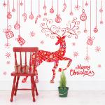 Non - Toxic Christmas Wall Art Stickers , David's Deer Christmas Window Decal