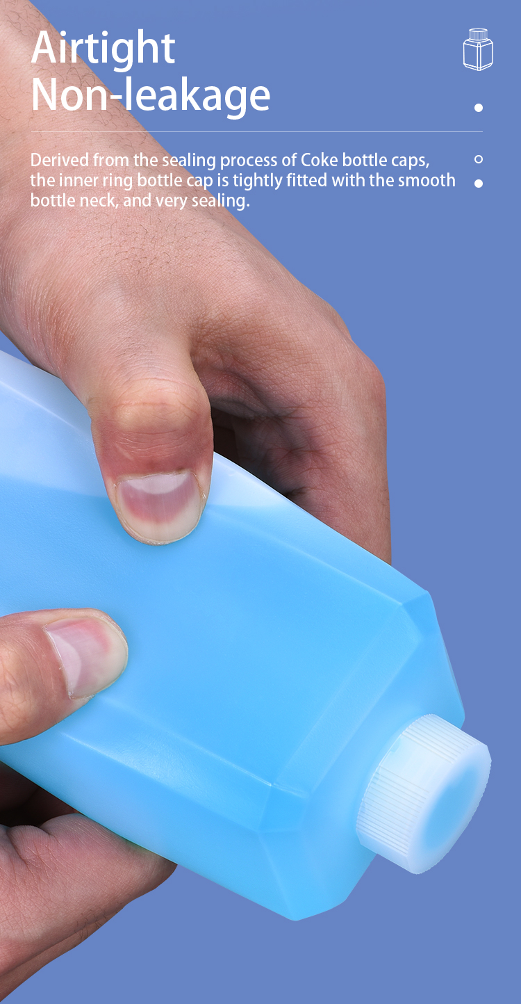 250ml Small HDPE Square Brown Reagent Bottle For Industrial Chemical Liquid