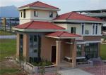 Contemporary Villa Type Prefab Steel House Long Life Span Environmental Friendly