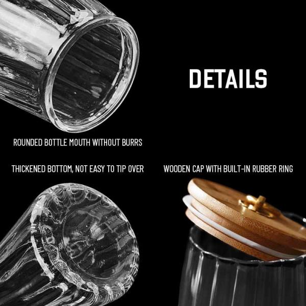 Industrial-Grade Glass Jars with Spoon|B2B Bulk Orders|Airtight Bamboo Lid Containers|Custom Branding