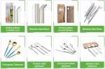 Stainless steel rainbow colored metal straws for drinking,FDA Approved Folding