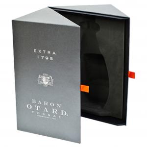 China Black Matte Opposite Door Opening Wine Packaging Gift Box With Ribbion Tape on sale
