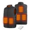 Wholesale USB Rechargeable Electrical Heating vest Jacket Winter Men jacket Sleeveless Puffer Cotton Jacket Quilted vest from china suppliers