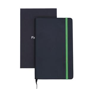 Wholesale Green Corner Writing Journal Notebook Customized Embossed Logo FSC Approved from china suppliers