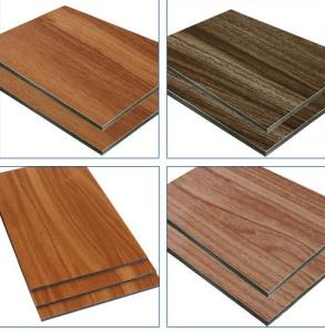 Wholesale 3mm 5mm Wood Grain Aluminum Composite Panel PE Coated Alucobond Sheet from china suppliers