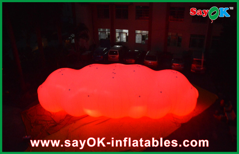 Big LED Decoration Inflatable Helium Cloud Balloon 0.18mm PVC Material For Advertising