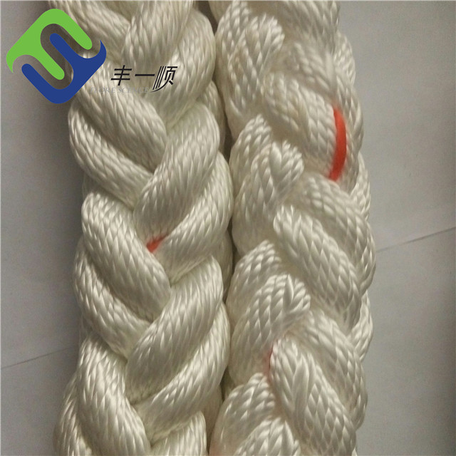 48mm/64mm 8 Strand Polyester Marine Ship Mooring Rope With 1.8 Spliced Loop