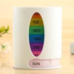 Pull Handy Pill Storage Box Travel Portable Detachable 28 Compartment Medicine