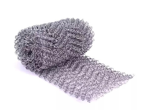 Stainless Steel Knitted Wire Mesh Roll Double Wires Woven 100mm 400mm 600mm Coil for Varied Applications