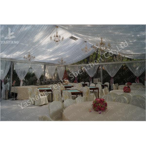 20M Span Large Outdoor Party Tents For Rent , Aluminium Frame White Party Marquee