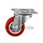 Durable Red PVC Caster Wheel Swivel Furniture Castor Wheels 50mm