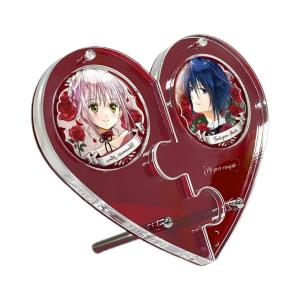Wholesale Stylish Heat-shape Acrylic Cartoon Figure Badge Holder Plexiglas Holder for Badge Organization from china suppliers